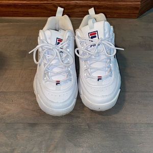 White fila shoes